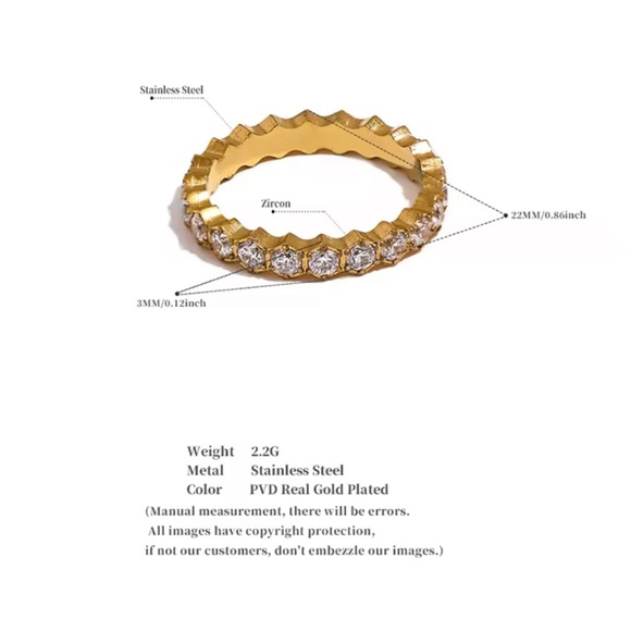 Round Diamond Gold Women's Ring - Picture 4 of 12